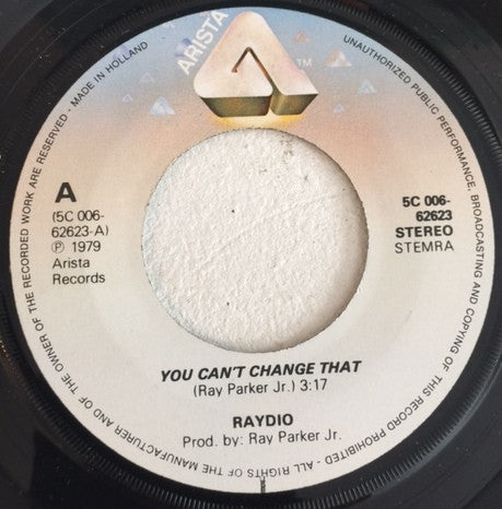 Raydio : You Can't Change That (7",45 RPM,Single)