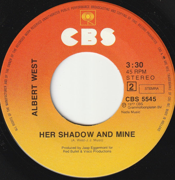 Albert West : 9.999.999 Tears (7")