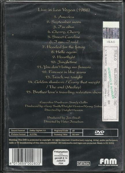 Neil Diamond : Live In Las Vegas (DVD-Video,PAL)