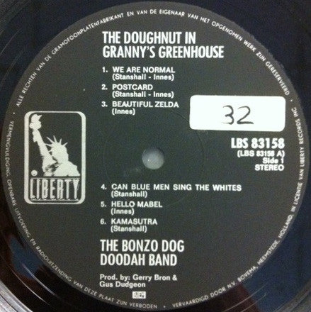Bonzo Dog Doo-Dah Band : The Doughnut In Granny's Greenhouse (LP,Stereo,Album)