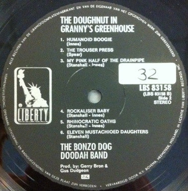 Bonzo Dog Doo-Dah Band : The Doughnut In Granny's Greenhouse (LP,Stereo,Album)