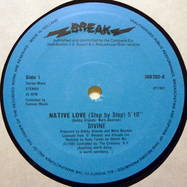 Divine : Native Love (Step By Step) (12",45 RPM)