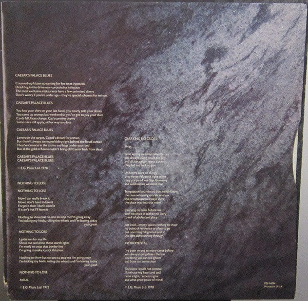 UK (3) : Danger Money (LP, Album, Ric)