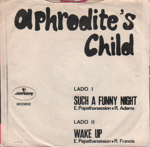 Aphrodite's Child : Such A Funny Night (7", Single, Mono)