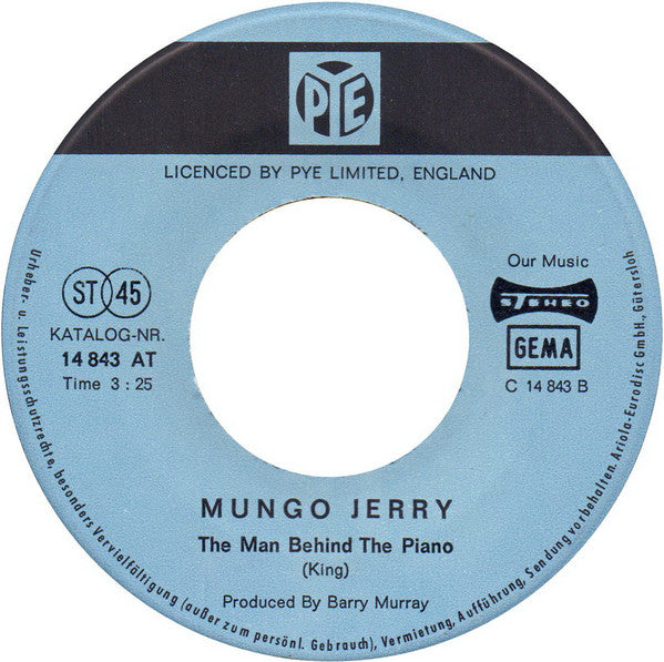 Mungo Jerry : Baby Jump (7",45 RPM,Single,Stereo)