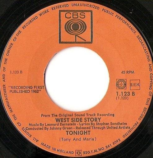 Richard Beymer And Natalie Wood : Maria (7",45 RPM,Single)