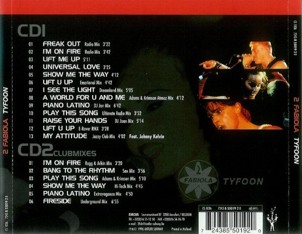 2 Fabiola : Tyfoon (Album,Limited Edition)