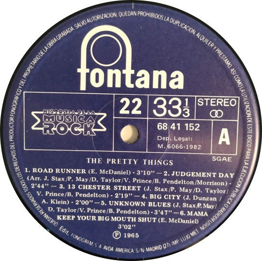 Pretty Things, The : The Best Of The Pretty Things (LP,Album,Compilation,Reissue)