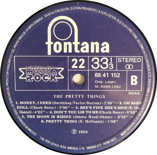 Pretty Things, The : The Best Of The Pretty Things (LP,Album,Compilation,Reissue)