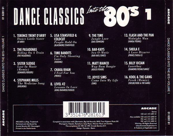 Various : Dance Classics Into The 80's Volume 1 (Compilation)