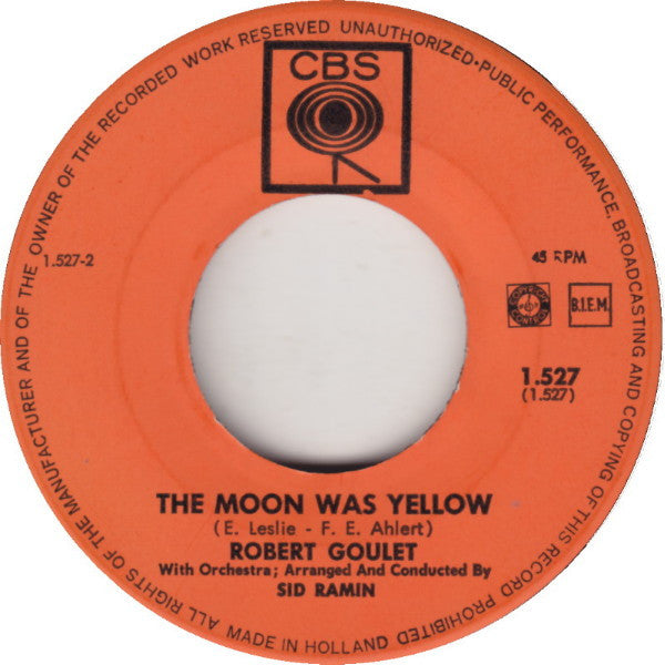 Robert Goulet : Poinciana (7",45 RPM,Single)