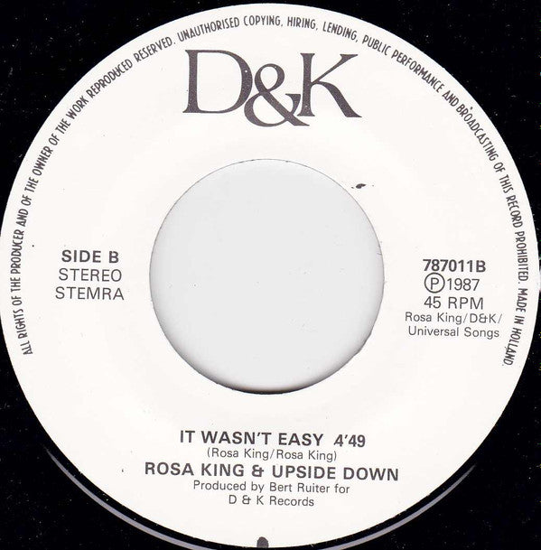 Rosa King & Upside-Down : Who's Playing A Joke On Who (7")