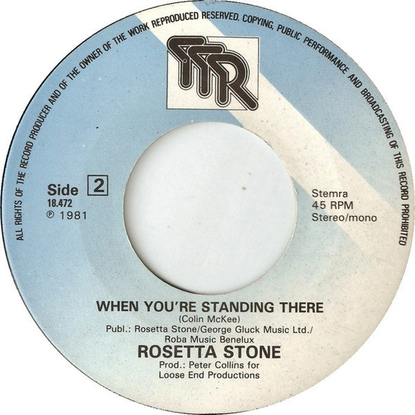 Rosetta Stone (2) : Hiding From Love (7",45 RPM,Single)