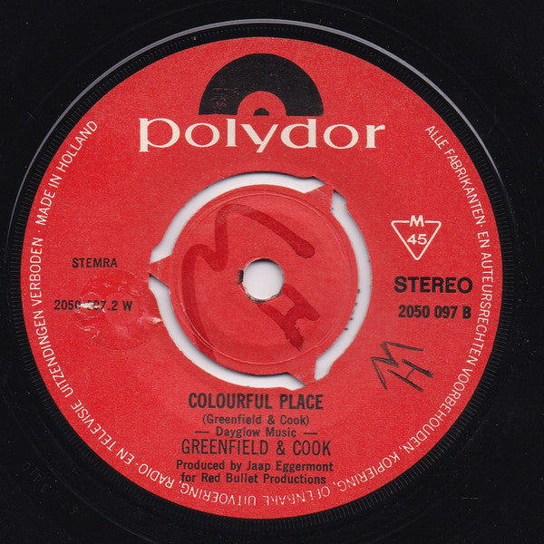 Greenfield & Cook : A Day Begins (7",45 RPM,Single)