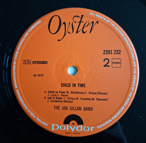 Ian Gillan Band : Child In Time (LP,Album,Stereo)