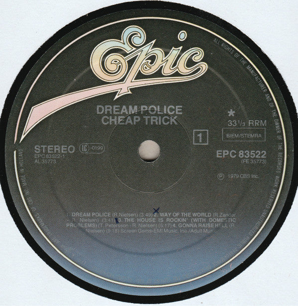 Cheap Trick : Dream Police (LP,Album,Stereo)