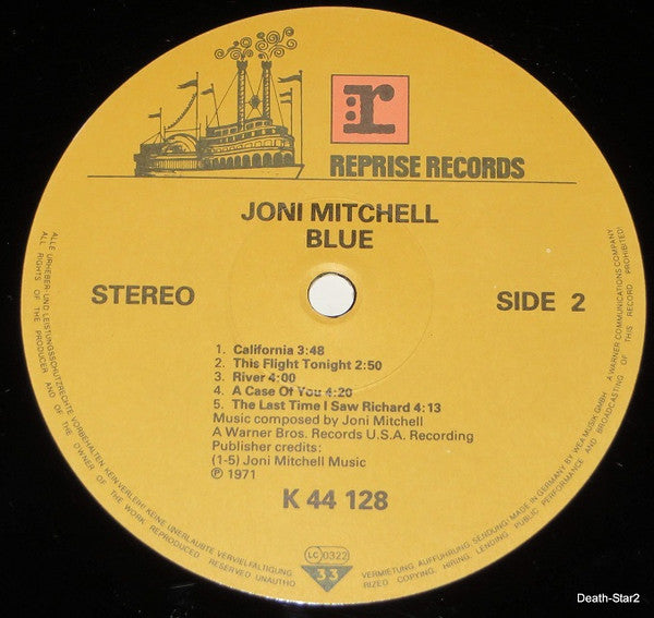 Joni Mitchell : Blue (LP, Album, RE)