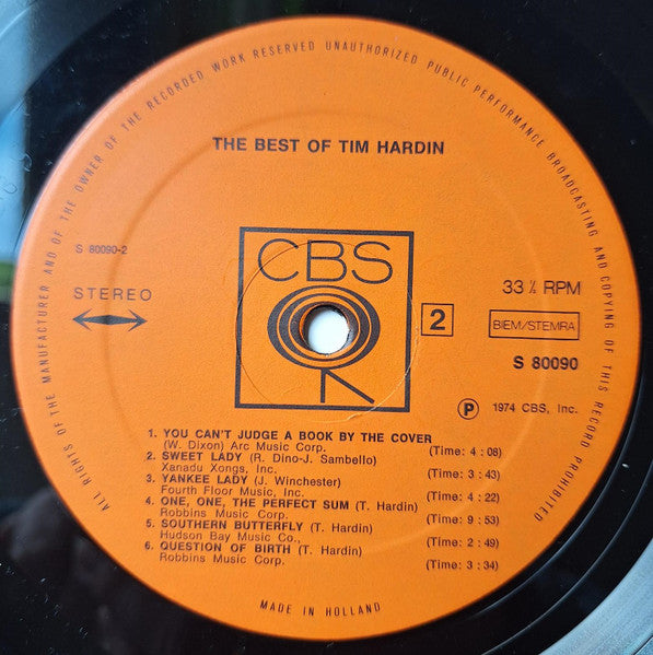 Tim Hardin : The Best Of Tim Hardin / Simple Song Of Freedom (LP,Compilation)