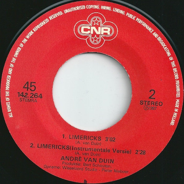 André van Duin : Bingo (7",45 RPM,Single,Stereo)