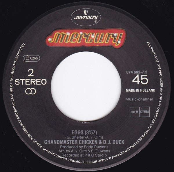 Grandmaster Chicken & D.J. Duck : Check Out The Chicken (7")