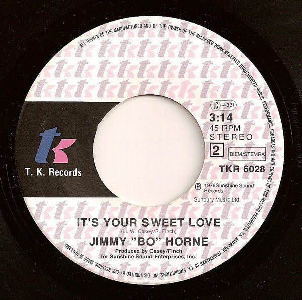 Jimmy "Bo" Horne : Dance Across The Floor (7",45 RPM,Single)