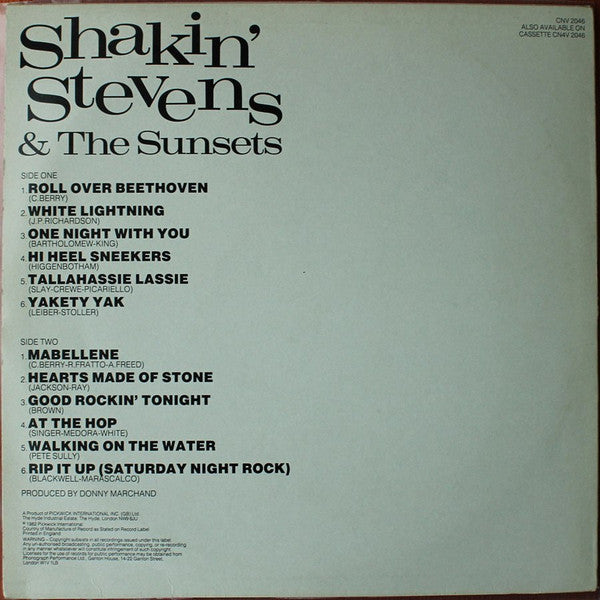 Shakin' Stevens & The Sunsets* : Shakin' Stevens & The Sunsets (LP, Album, RE)