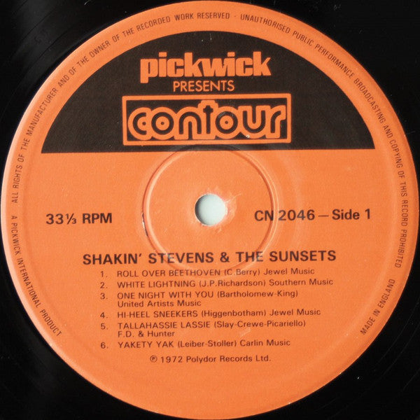Shakin' Stevens & The Sunsets* : Shakin' Stevens & The Sunsets (LP, Album, RE)