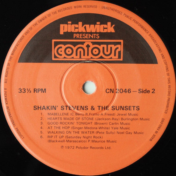 Shakin' Stevens & The Sunsets* : Shakin' Stevens & The Sunsets (LP, Album, RE)