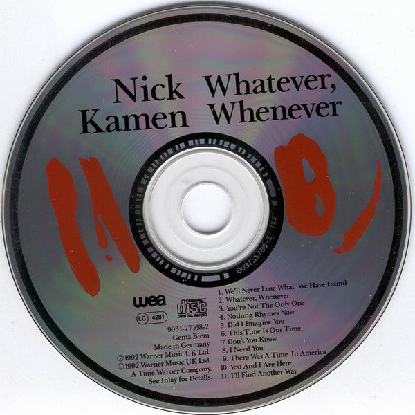 Nick Kamen : Whatever, Whenever (Album)