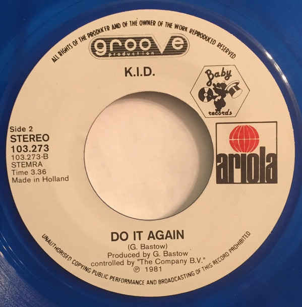 K.I.D. : Don't Stop (7",45 RPM)