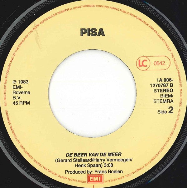 Pisa : De Gewone Man (7",45 RPM)