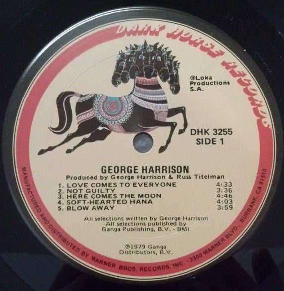 George Harrison : George Harrison (LP, Album, San)