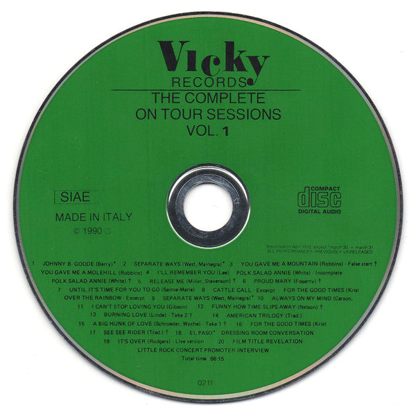 Elvis Presley : The Complete On Tour Sessions Vol.1 (Compilation,Unofficial Release)