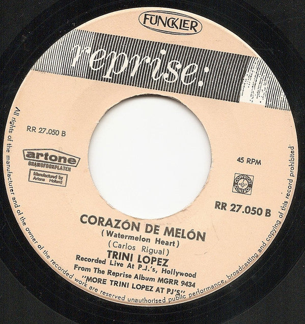 Trini Lopez : Goody Goody (7",45 RPM,Single)