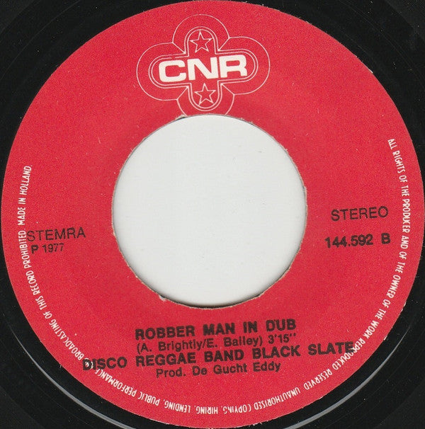 Disco Reggae & Black Slate : Sticks Man (7",45 RPM,Single)