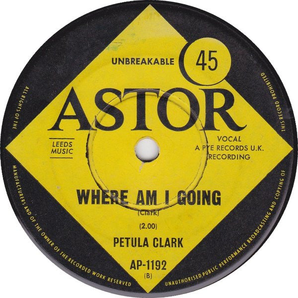 Petula Clark : My Love (7",45 RPM,Single)