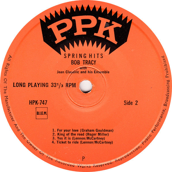 Anne Morré And Bob Tracy With Jean Claudric Et Son Ensemble : Spring Hits (7",33 ⅓ RPM,EP)