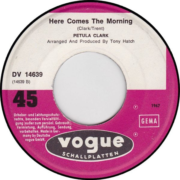 Petula Clark : Don't Sleep In The Subway (7",45 RPM,Single,Repress)