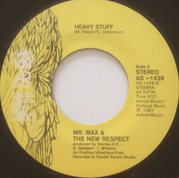 Mr. Max & The New Respect : Rock & Roll Machine Gun / Heavy Stuff (7",Single,45 RPM)