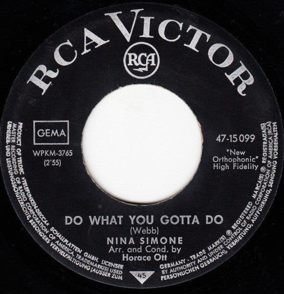 Nina Simone : Ain't Got No - I Got Life (7",45 RPM,Single)