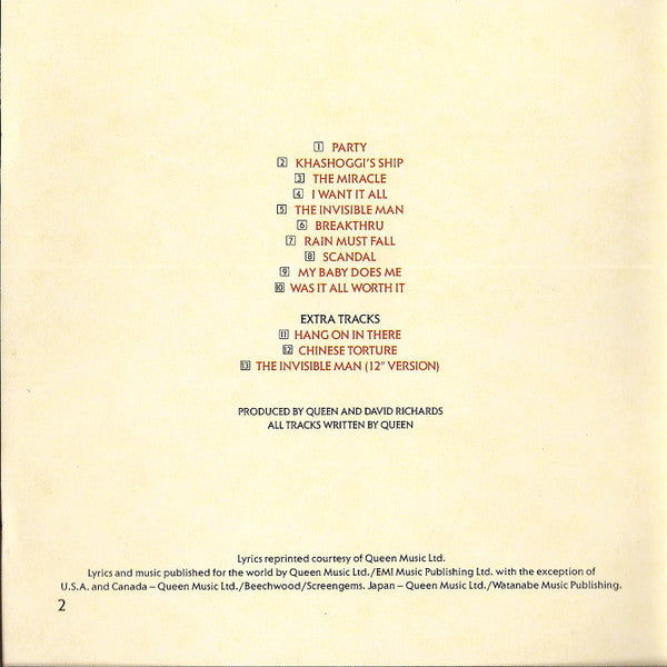 Queen : The Miracle (Album)