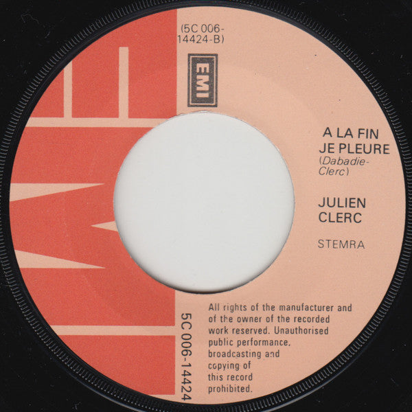Julien Clerc : Romina (7",45 RPM,Single)
