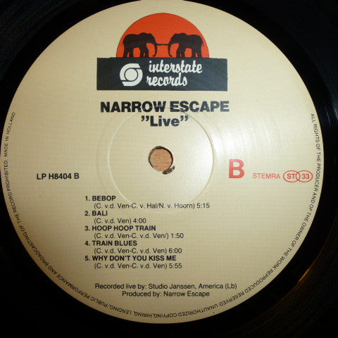 Narrow Escape : Live (LP, Album)