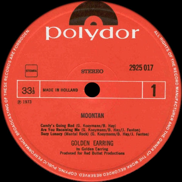 Golden Earring : Moontan (LP,Album)