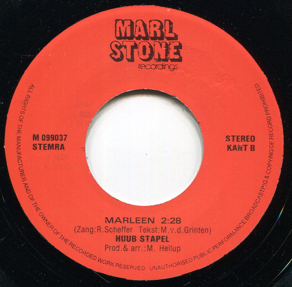Huub Stapel : Och Waas Ik Maar... (7",45 RPM,Single)