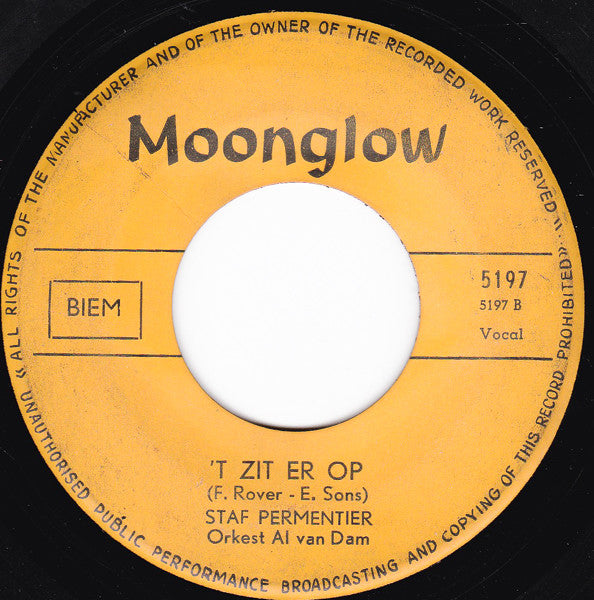 Staf Permentier : Nie Warm, Nie Willen (7",45 RPM,Single)