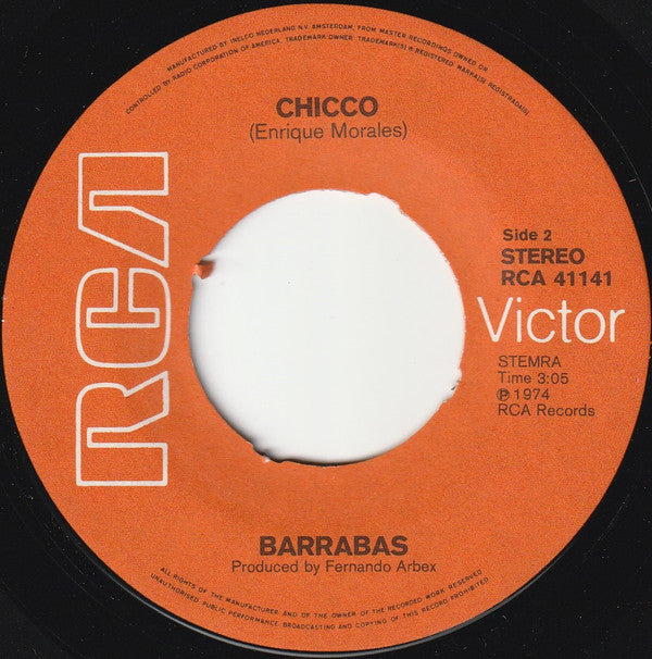 Barrabas : Woman / Chicco (7",45 RPM,Single,Stereo)