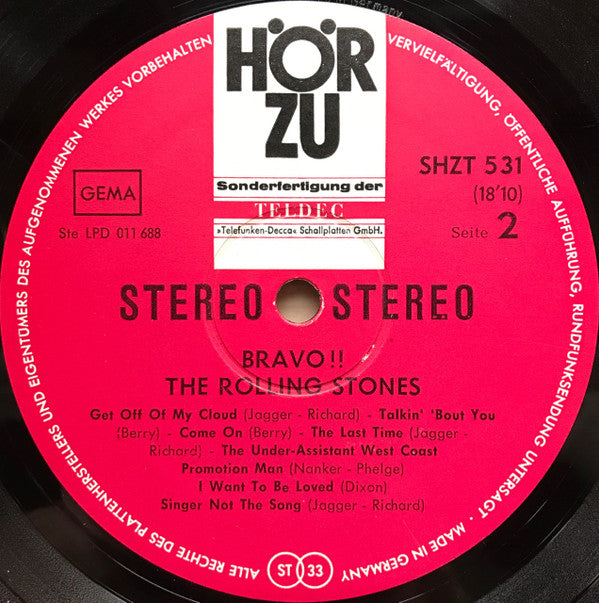 Rolling Stones, The : Bravo (LP,Compilation,Stereo)