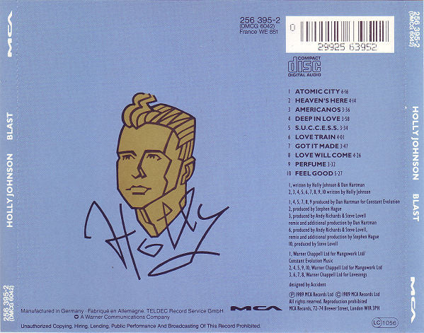 Holly Johnson : Blast (Album)