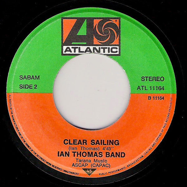 Ian Thomas Band : Coming Home (7",45 RPM)